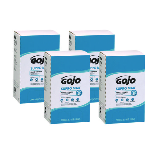GOJO® SUPRO MAX Hand Cleaner, Unscented, 2,000 mL Pouch, 4/Carton