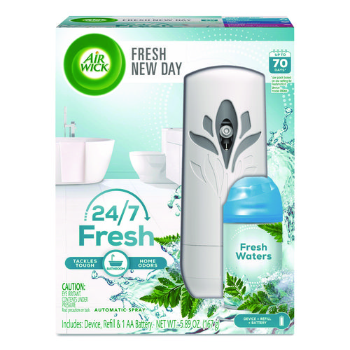 Freshmatic Life Scents Starter Kit, 5.89 oz Fresh Waters Refill/AA ...