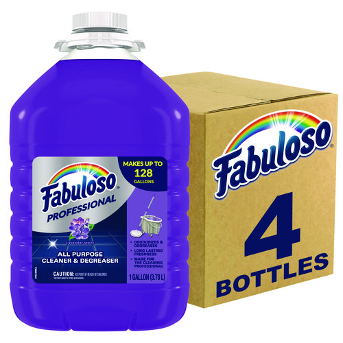 Image of Fabuloso® All-Purpose Cleaner, Lavender Scent, 1 Gal Bottle, 4/Carton