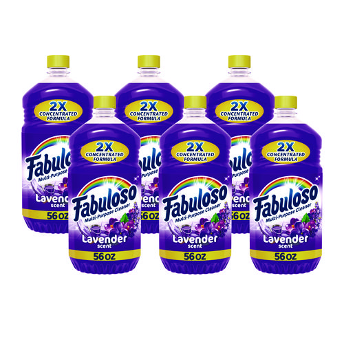 Fabuloso® Multi-use Cleaner, Lavender Scent, 1 gal Bottle, 4/Carton