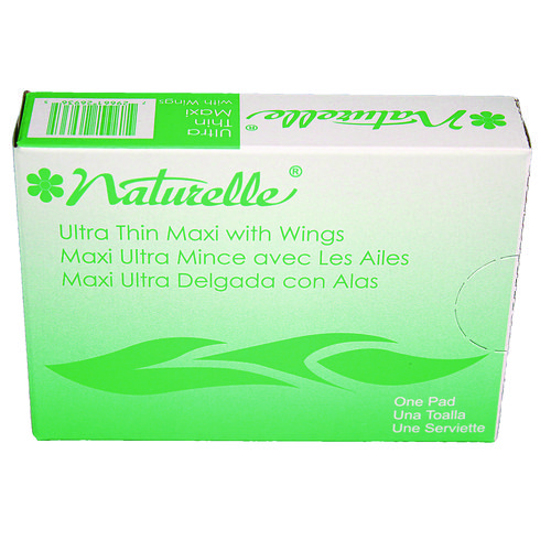 Naturelle Maxi Pads, #4 Ultra Thin with Wings, 200 Individually Wrapped/Carton