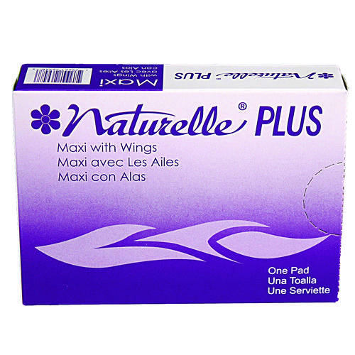 Image of Impact® Naturelle Maxi Pads Plus, #4 With Wings, 250 Individually Wrapped/Carton