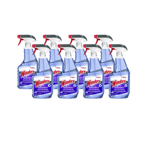 Image of Windex® Non-Ammoniated Glass/Multi Surface Cleaner, Fresh Scent, 32 Oz Bottle, 8/Carton