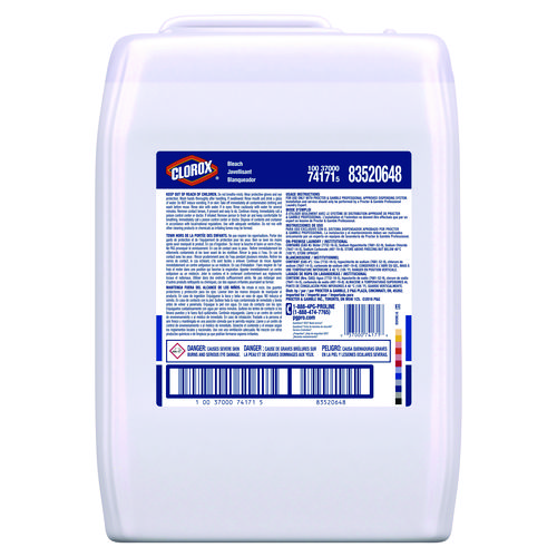 Clorox Bleach Laundry Additive, Fresh Scent, 5 gal Bottle