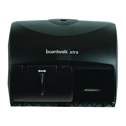 Boardwalk Xtra 2-Roll Controlled Bath Tissue Dispenser, 11.13 x 7.38 x 8.88, Translucent Black