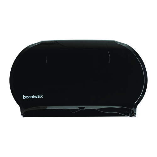 Image of Boardwalk® Jumbo Twin Toilet Tissue Dispenser, 20.25 X 6 X 12.25, Black