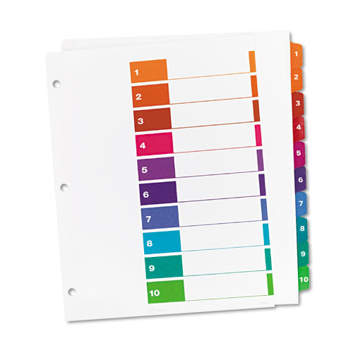 AVE11165 Avery Ready Index Customizable Table of Contents ...