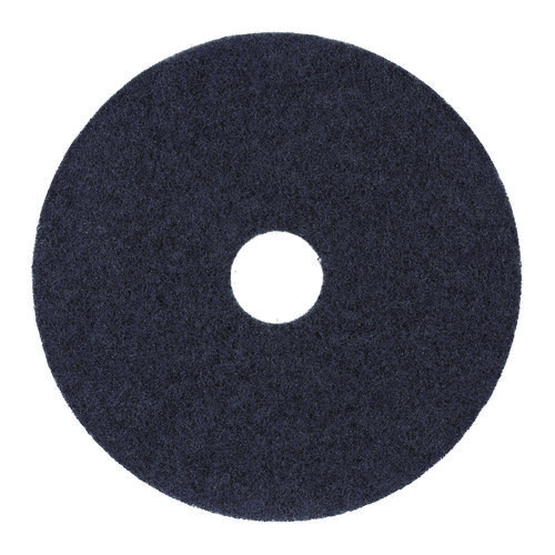 Image of Boardwalk® Stripping Floor Pads, 12" Diameter, Black, 5/Carton