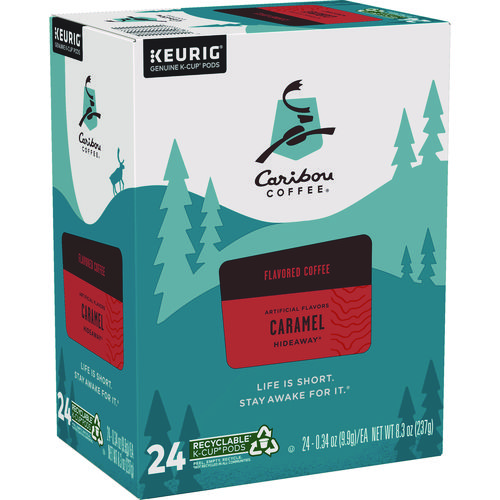 Caramel Hideaway K-Cups, Mild Roast, 24/Box