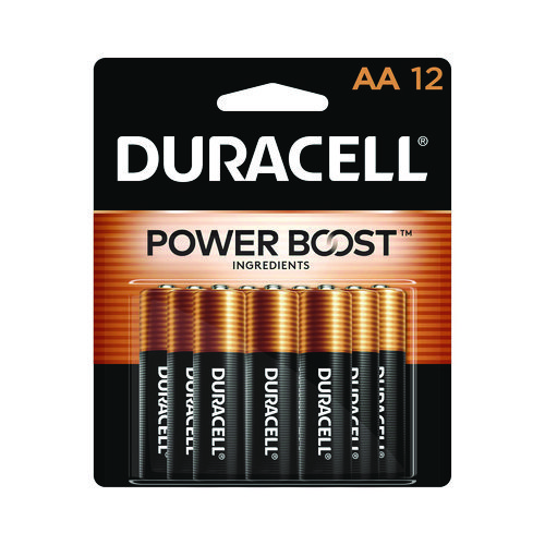 Image of Duracell® Power Boost Coppertop Alkaline Aa Batteries, 12/Pack