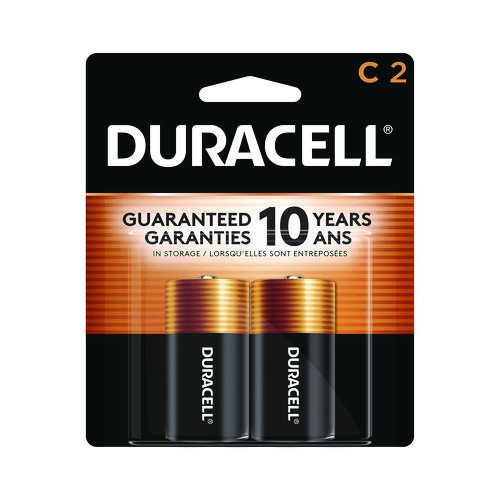 Duracell® Coppertop Alkaline C Batteries, 2/Pack