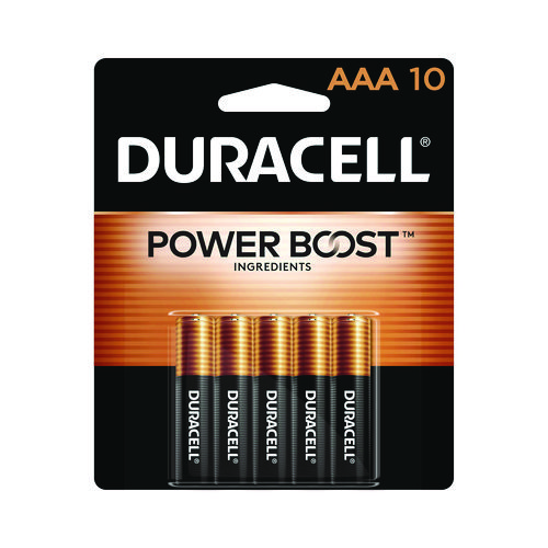 Image of Duracell® Power Boost Coppertop Alkaline Aaa Batteries, 10/Pack