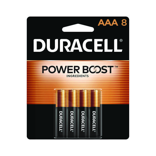 Image of Duracell® Power Boost Coppertop Alkaline Aaa Batteries, 8/Pack, 40 Packs/Carton