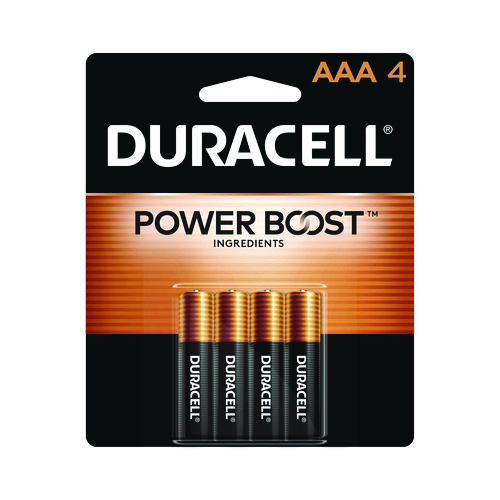 Duracell® Power Boost Coppertop Alkaline Aaa Batteries, 4/Pack