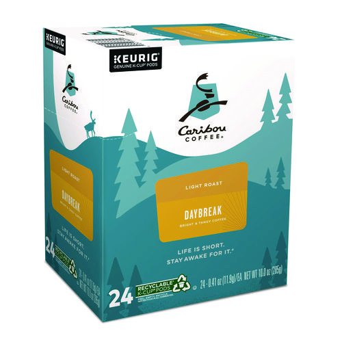 Image of Caribou Coffee® Daybreak Morning Blend Coffee K-Cups, 24/Box
