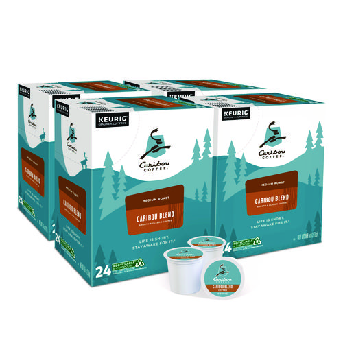 Image of Caribou Coffee® Caribou Blend Coffee K-Cups, 96/Carton