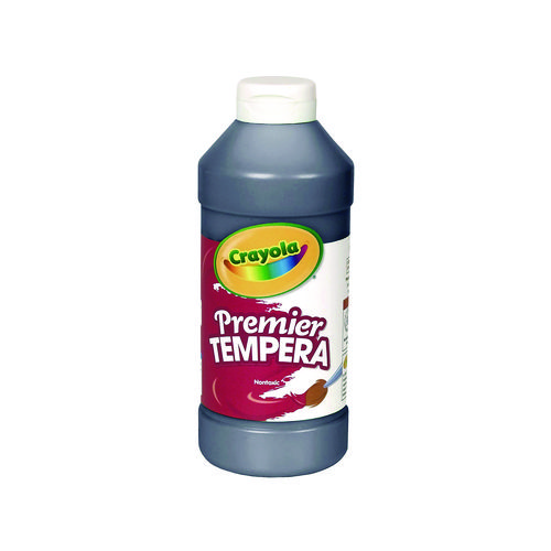 Premier Tempera Paint, Black, 16 oz Bottle