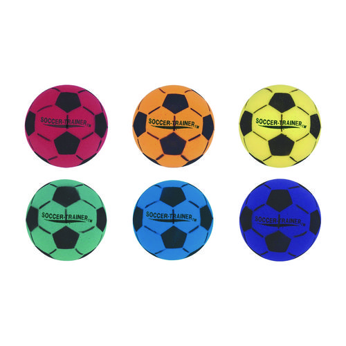 Ultra Foam Soccer Ball Set, Assorted Colors, 6/Set