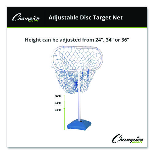 Disc Target Game Net, 30" x 12" x 24" to 36" h