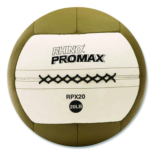 Rhino Promax Medicine Ball, 20 lb, Brown