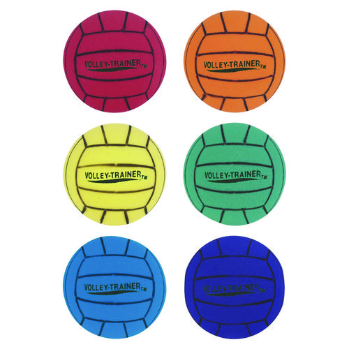 Ultra Foam Volleyball Set, Assorted Colors, 6/Set