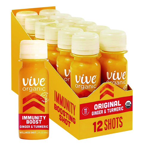 Immunity Boost, Ginger, 2 oz Bottle,12/Carton, Ships in 1-3 Business Days