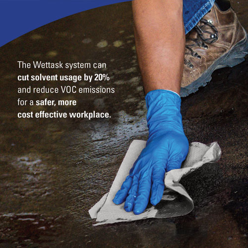 WetTask™ Customizable Wet Wiping System, 3.5 gal, Blue, 2/Carton