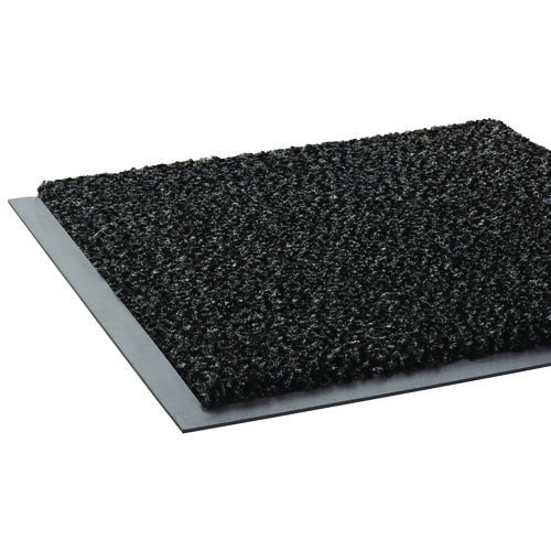 Dust-Star Microfiber Wiper Mat, 48 x 72, Charcoal