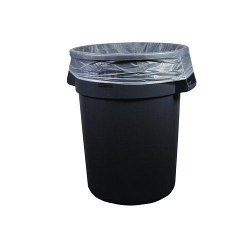 High-Density Waste Can Liners, 45 gal, 11 mic, 40" x 48", Natural. 250/Carton