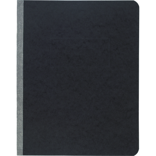 Acco Pressboard Report Cover With Tyvek Reinforced Hinge, Two-Piece Prong Fastener, 3" Capacity, 8.5 X 11, Black/Black