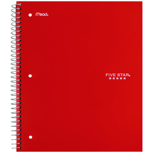 Wirebound Notebook, 3-Subject, Wide/Legal Rule, Assorted Cover Colors, (150) 10.5 x 8.63 Sheets, 3/Pack