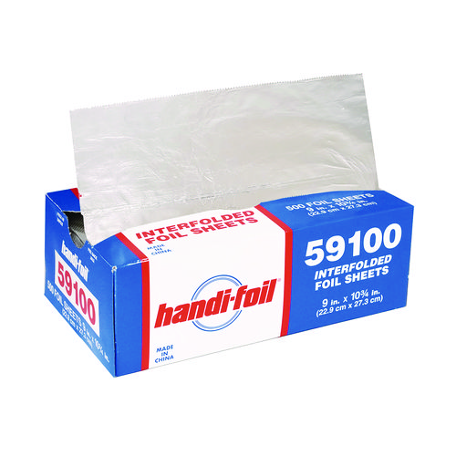 Interfolded Foil Sheets, 55 Gauge, 9 x 10.75, 500 Sheets/Box, 6 Boxes ...