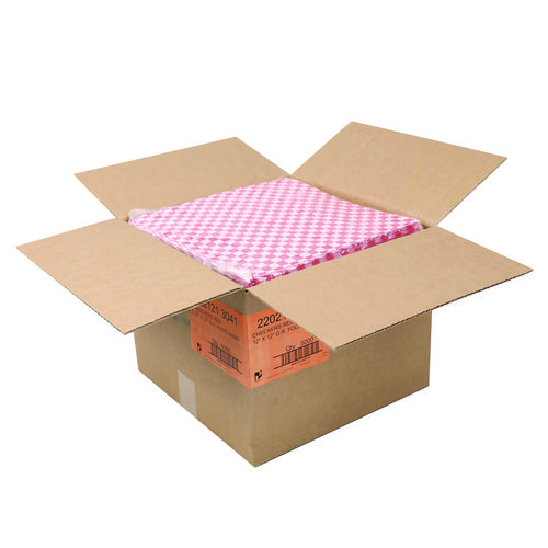 Grease-Resistant Food Wrap, 12" x 12", Red Check, 5,000/Carton