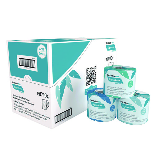 Signature Bath Tissue, Septic Safe, 2-Ply, White, 400 Sheets/Roll, 24 Rolls/Carton