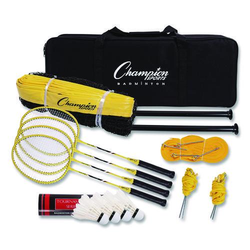Champion Sports Deluxe Badminton Tournament Set In Case CG203