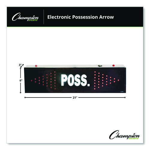 Electronic Possession Arrow, 21" x 3" x 6", Black Face, Red Graphics