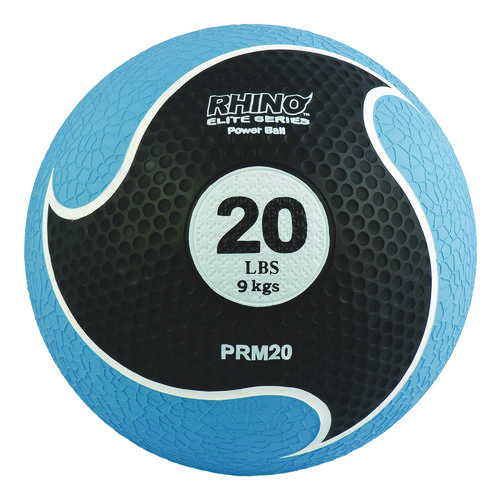 Rhino Elite Medicine Ball, 20 lb, Blue