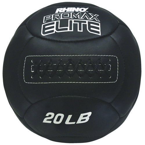 Rhino Promax Elite Medicine Ball, 20 lb, Black