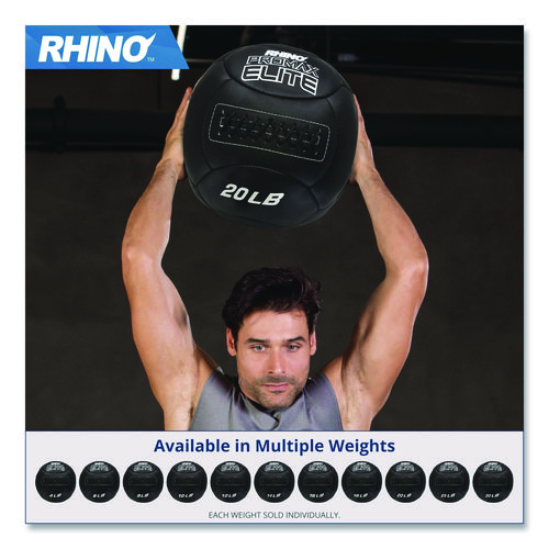 Rhino Promax Elite Medicine Ball, 14 lb, Black