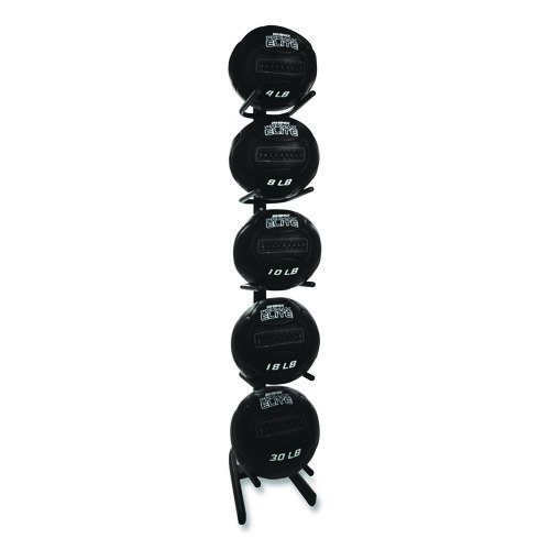 U-Ring Single Medicine Ball Tree, 23" x 22.5" x 64.5", Black