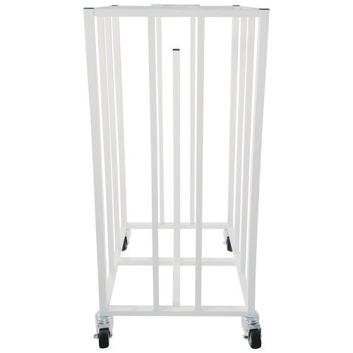 Deluxe Vertical Ball Cage, Fits Approximately 20 Balls, Metal, 20" x 20" x 48", White