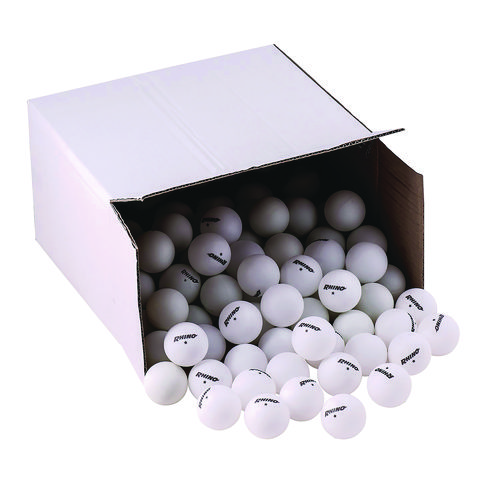Table Tennis Balls, Official Size, White, 144/Carton