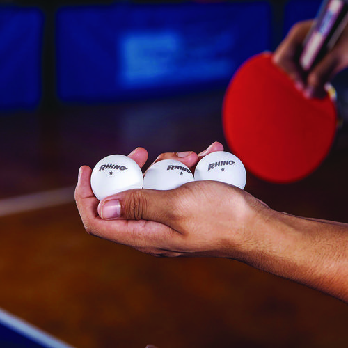 Table Tennis Balls, Official Size, White, 144/Carton