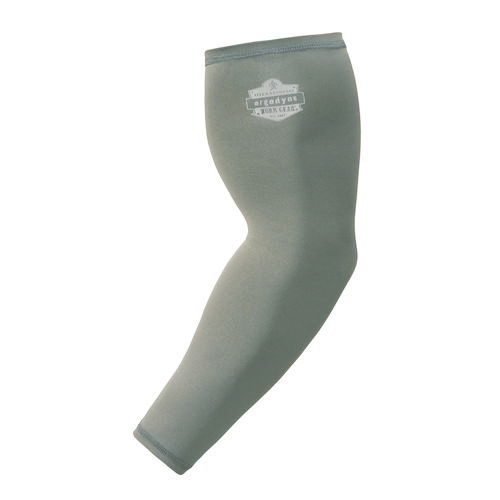 Image of Chill-Its 6690 Performance Knit Cooling Arm Sleeve, Polyester/Spandex, X-Large, Gray, Pair, Ships in 1-3 Business Days