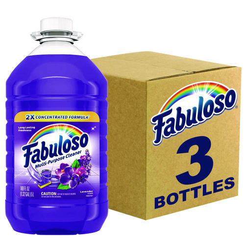 Fabuloso® Multi-Use Cleaner, Lavender Scent, 169 Oz Bottle, 3/Carton
