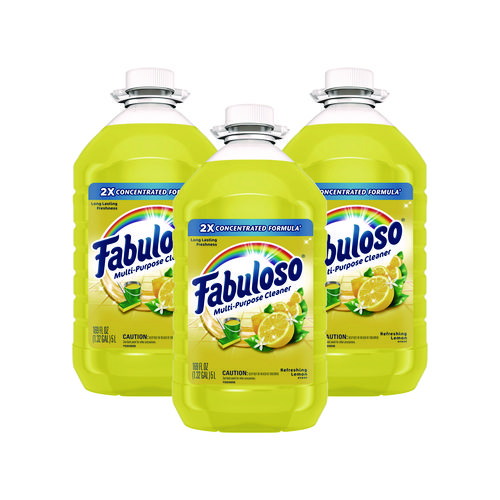 Fabuloso® Multi-Use Cleaner, Lemon Scent, 169 Oz Bottle, 3/Carton
