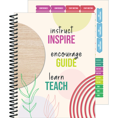 Image of Teacher Planners, Weekly/Monthly, Two-Page Spread, 11 x 8.5, Multicolor Cover, True to You Theme