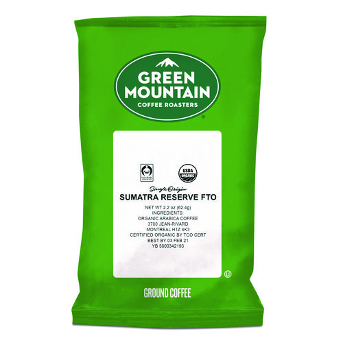 Green Mountain Coffee® Sumatra Reserve Fraction Packs, 2.2 Oz, 50/Carton