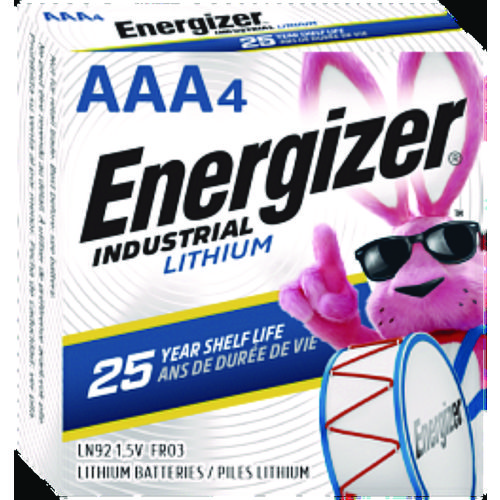 Energizer® Industrial Lithium Aaa Battery, 1.5 V, 4/Pack