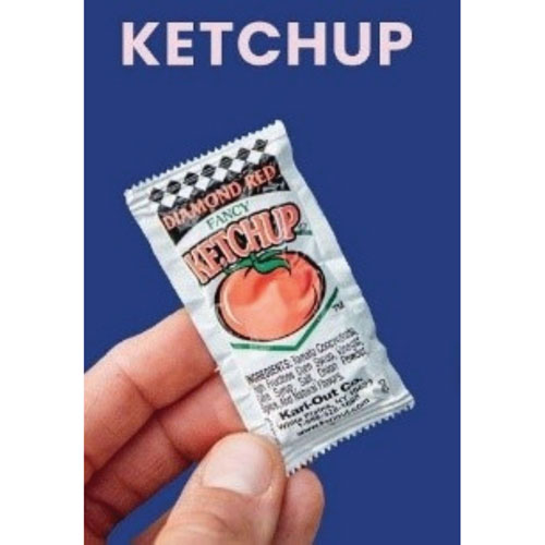 Sauce, Ketchup, 8 g Packet, 1,000/Carton